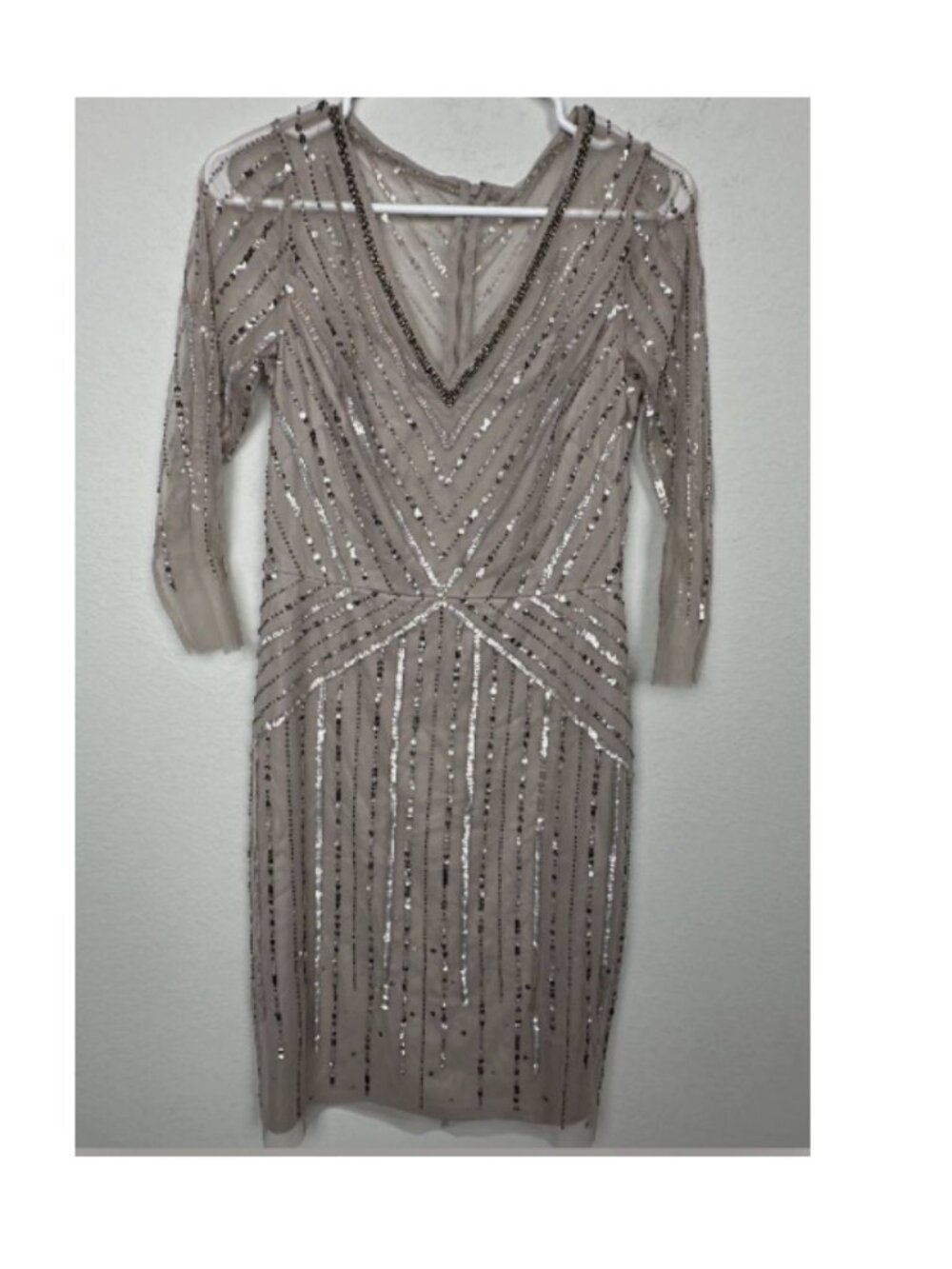 Adrianna Papell (257) Size 4 Midi Dress With Minor Flaw $199